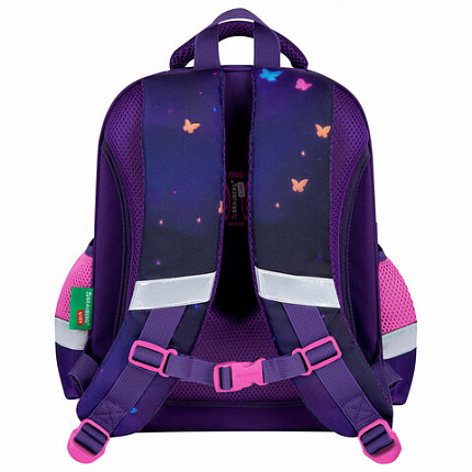 Ранец BRAUBERG KIDS STANDARD, 2 отделения, "Любознательный кот", 36х28х14 см, 273145