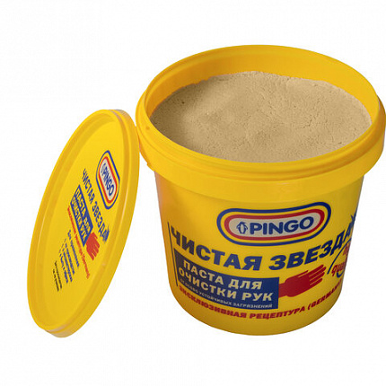 Паста очищающая средство для рук, 1000 мл, PINGO (Пинго), ЧИСТАЯ ЗВЕЗДА, от самых стойких загрязнений, банка, 85010-11