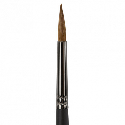 Кисть художественная проф. BRAUBERG ART CLASSIC, колонок, круглая, № 5, длинная ручка, 200926