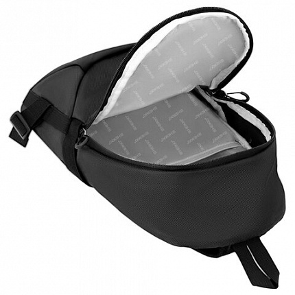 Рюкзак HEIKKI SPORTING (ХЕЙКИ) на одно плечо, эргономичный, черный, 37x23x10см, 273905