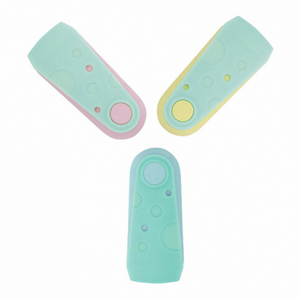 Ластики BRAUBERG "ULTRA PASTEL", НАБОР 3 ШТУКИ, 57х24х15 мм, ассорти пастель, бирюзовый пластиковый держатель, блистер, 272689
