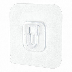 Крючки-кронштейны самоклеящиеся 6х6 см, КОМПЛЕКТ 10 шт., акриловый клей, LAIMA Home, 608794