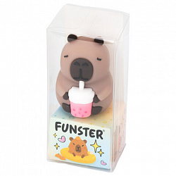 Точилка фигурная FUNSTER (ФАНСТЕР) "Капибара", 1 отверстие, ассорти, в дисплее, 274059