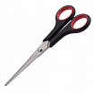 Ножницы ОФИСМАГ "Soft Grip", 165 мм, резиновые вставки, черно-красные, 3-х стороняя заточка, 236455