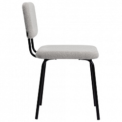 Стулья BRABIX "Ideal CF-080", КОМПЛЕКТ 4 шт., черный каркас, букле серый, 533256