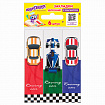 Закладки для книг с магнитом RACE CARS, набор 6 шт., блестки, 25x196 мм, ЮНЛАНДИЯ, 113446