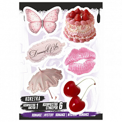 Наклейки виниловые, 5-7 шт. на листе, 1 лист, А6, "МОЛОДЕЖНЫЕ ДИЗАЙНЫ", АССОРТИ, NALEPKING