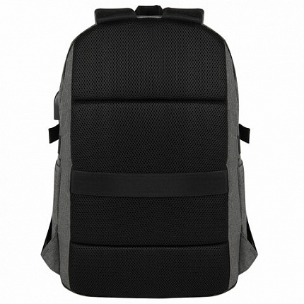 Рюкзак BRAUBERG URBAN универсальный, с отделением для ноутбука, USB-порт, "Charge", серый, 46х31х15 см, 271655