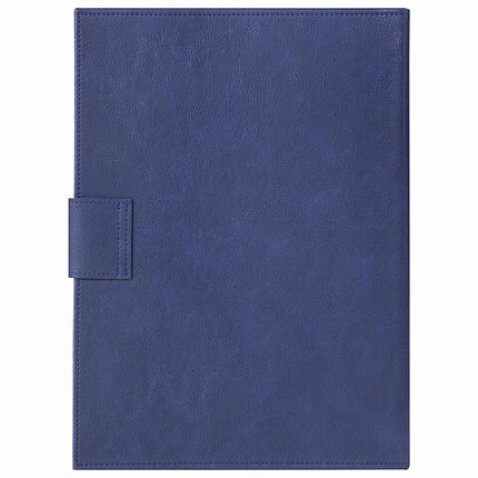 Папка-органайзер семейная для 4-х комплектов документов, формат А4, экокожа, синяя, BRAUBERG, 238206