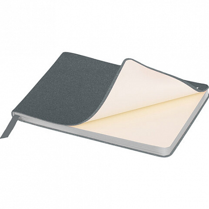 Еженедельник датированный 2026 МАЛЫЙ ФОРМАТ 105х160 мм, А6, BRAUBERG "Blaze", фольга, серый, 117218