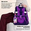 Ранец BRAUBERG PREMIUM, 2 отделения, с брелоком, "Блестящие бабочки", блестки, 38х29х16 см, 274393