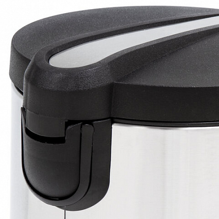 Ведро мусорное с педалью 5 литров "Modern", МАТОВОЕ, нержавеющая сталь, со съемным внутренним ведром, LAIMA, 606301