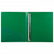 Папка на 4 кольцах, ширина 25 мм, BRAUBERG EXTRA, до 170 листов, ЗЕЛЕНАЯ, 0,7 мм, 270546
