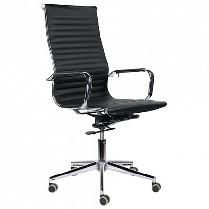 Кресло офисное BRABIX PREMIUM "Intense EX-531", экокожа, хром, черное, 532540