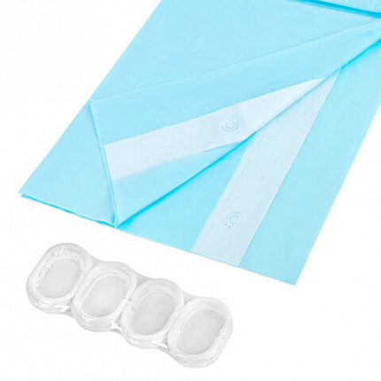 Шторка для ванной PEVA, 180х180 см, кольца в комплекте, цвет ассорти (белый, голубой, коричневый), PRIMILA (ПРИМИЛА), 700072