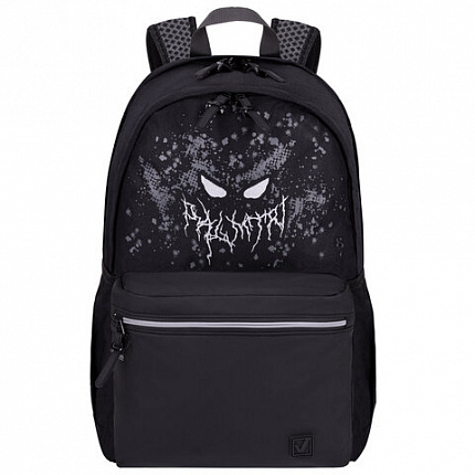 Рюкзак BRAUBERG FASHION CITY универсальный, 2 отделения, "Horror", черный, 46х31х15 см, 271672