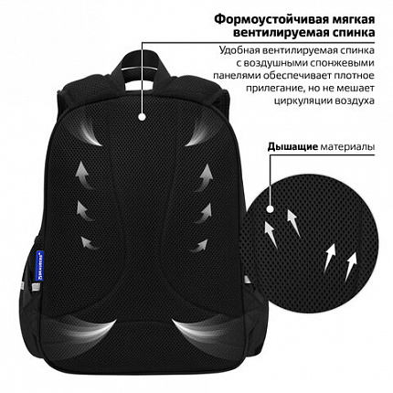 Рюкзак BRAUBERG SNAP, 2 отделения, 3 кармана, "Stylish checks", 39х28х16 см, 273130