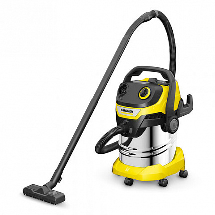 Пылесос хозяйственный KARCHER WD 5 S, мусоросборник 25л, мощность 1100Вт, желтый, 1.6, 1.628-350.0