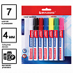 Маркер-краска лаковый EXTRA (paint marker) 4 мм, НАБОР 7 цветов, УСИЛЕННАЯ НИТРО-ОСНОВА, BRAUBERG, 152001