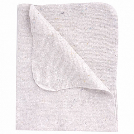 Тряпки для мытья пола 80х100 см, КОМПЛЕКТ 20 шт., 190 г/м2, светлое ХПП, 80% хлопок, 20% полиэфир, бюджет LAIMA, КВ, 600842