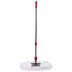 Швабра-рамка для СУХОЙ УБОРКИ, 40 см, телескопический черенок из нержавеющей стали 125 см, МОП хлопок, LAIMA, 603605
