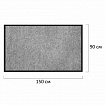Коврик придверный 90х150 см, СЕРЫЙ, влаго-грязезащитный, 300 г/м2, мелкий рубчик, PRIMILA (ПРИМИЛА) STANDARD, 701021