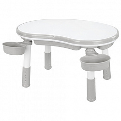 Стол детский трансформер 3 в 1 BRABIX KIDS CT-001, растущий, 2-8 лет, пластик, серый, 533290