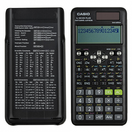 Калькулятор инженерный CASIO FX-991ES PLUS-2 (162х77 мм), 417 функций, двойное питание, сертифицирован для ЕГЭ, FX-991ESPLUS-2S