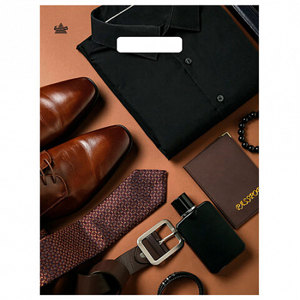 Пакет с вырубной ручкой ПВД ламинированный, 40х31 см, "Писк моды", 60 мкм, н00292238