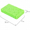 Губки для посуды 110х70х20 мм, ЦЕЛЛЮЛОЗНЫЕ, КОМПЛЕКТ 2 штуки, зеленые, LAIMA, 700257