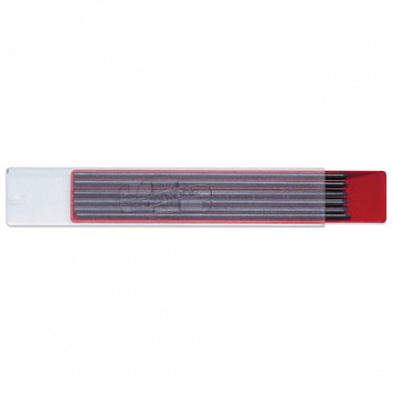 Грифели для цангового карандаша KOH-I-NOOR, НВ, 2 мм, КОМПЛЕКТ 12 шт., 41900HB013PK