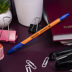 Ручки шариковые BRAUBERG "ULTRA ORANGE", СИНИЕ, НАБОР 10 штук, корпус оранжевый, узел 0,7 мм, 143571