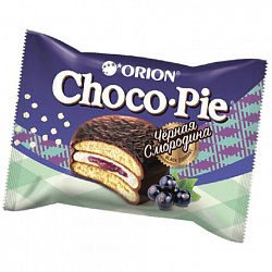 Печенье ORION "Choco Pie Black Currant" темный шоколад с черной смородиной, 360 г (12 штук х 30 г), О0000013002