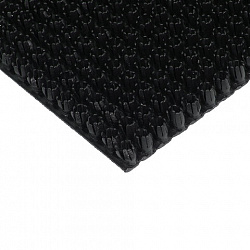 Коврик-дорожка грязезащитный "ТРАВКА", 0,9x15 м, толщина 9 мм, черный, В РУЛОНЕ, VORTEX, 24004