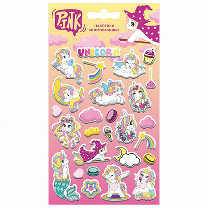 Наклейки объемные АССОРТИ, 11х20 см, PRIORITY