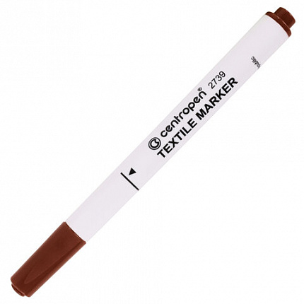 Маркеры для ткани 10 ЦВЕТОВ CENTROPEN "Textile Marker", круглый наконечник, 1,8 мм, 2739/10, 5 2739 1001