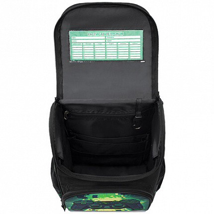 Ранец ПИФАГОР BASIC, 1 отделение, 3 кармана, эргономичная спинка, "Let's start", 35х28х18 см, 274423