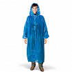 Дождевик-плащ синий на кнопках полиэтиленовый, универсальный размер 118x70 см, Komfi