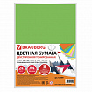 Цветная бумага А4 ТОНИРОВАННАЯ В МАССЕ, 24 листа 8 цветов (4 пастель + 4 интенсив), BRAUBERG, 200х290 мм, 128009