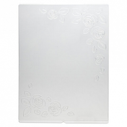 Клише для тиснения 3D "Розы" для Машинки для тиснения ОС-5, 108х146 мм, ОСТРОВ СОКРОВИЩ, 663797, 862-009