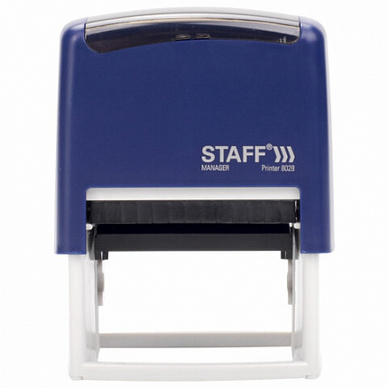 Штамп самонаборный 7-строчный STAFF, оттиск 60х35 мм, "Printer 8028", КАССЫ В КОМПЛЕКТЕ, 237429