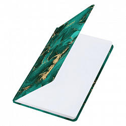 Ежедневник датированный 2026 с резинкой 145х203 мм, А5, BRAUBERG, твердый, фольга, "Мрамор", 117340