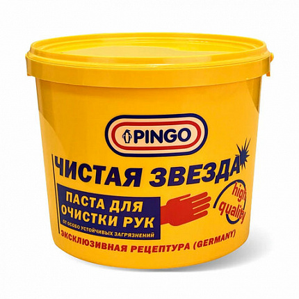 Паста очищающая средство для рук, 5 л, PINGO (Пинго), ЧИСТАЯ ЗВЕЗДА, от самых стойких загрязнений, банка, 85010-12