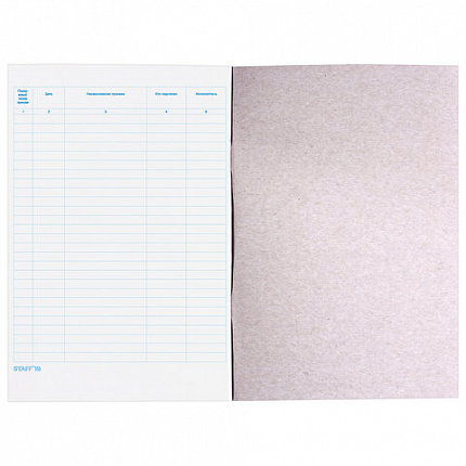 Журнал регистрации приказов, 48 л., картон, блок офсет, А4 (200х290 мм), STAFF, 130079