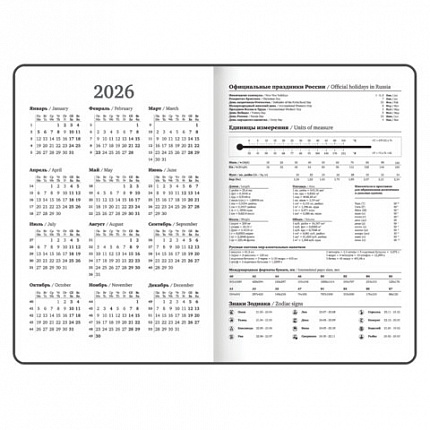 Ежедневник датированный 2026 с резинкой 145х203 мм, А5, BRAUBERG, твердый, фольга, "Ромашки", 117346