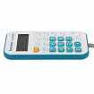 Калькулятор карманный со шнурком BRAUBERG DC-109-WBU (61x110 мм), 8 разрядов, БЕЛЫЙ/ГОЛУБОЙ, 272645