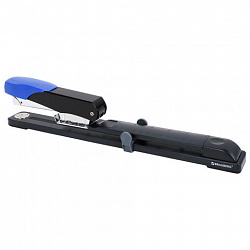 Степлер брошюровочный усиленный до 45 листов, №24/6, №26/6 BRAUBERG "EXTRA", черно-синий, 274241