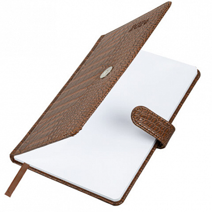 Еженедельник датированный 2026 А5 145х215 мм, BRAUBERG "Party", под кожу, коричневый, 117177