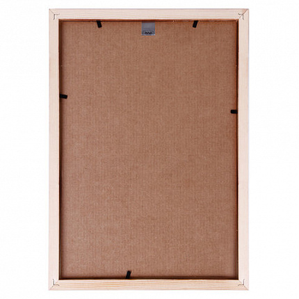 Рамка 21х30 см, дерево, багет 20 мм, STAFF, темно-коричневая, стекло, 390716