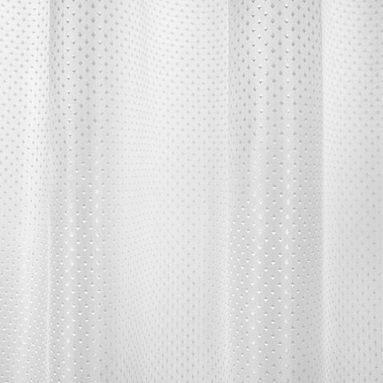 Шторка для ванной ПОЛИЭСТЕР, 180х200 см, кольца в комплекте, БЕЛЫЙ БРИЛЛИАНТ, PRIMILA (ПРИМИЛА), 700093